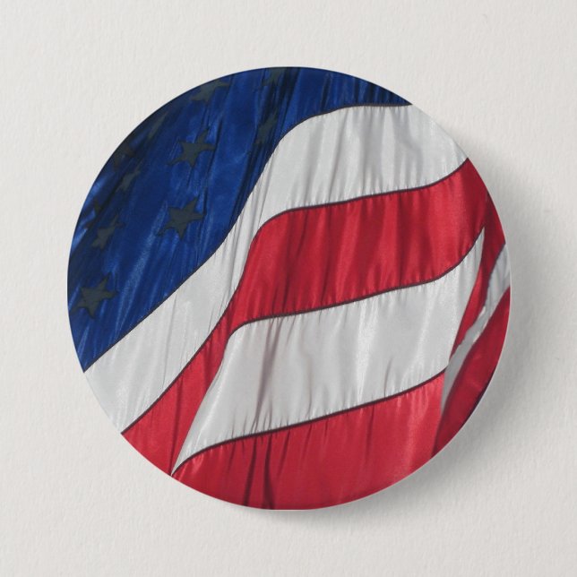 American Flag  Button (Front)