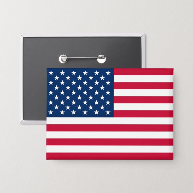 American Flag Button (Front/Back)