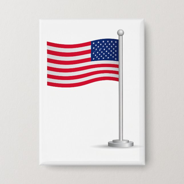 american flag button (Front)
