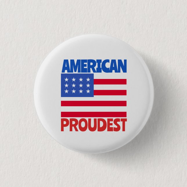 American Flag  Button (Front)
