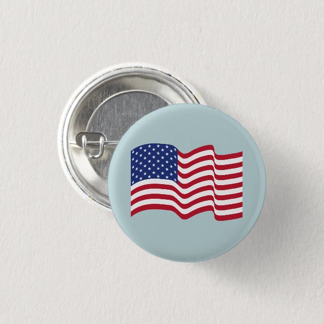American Flag Button Gift (Front & Back)