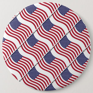 American Flag Button Pin