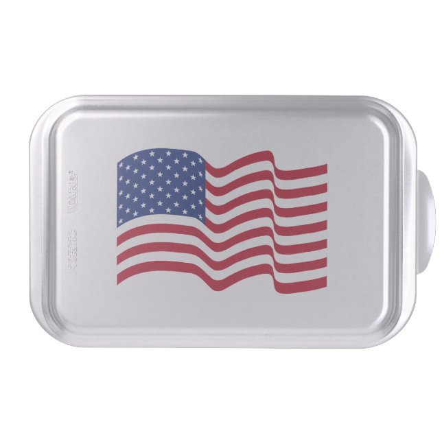 American Flag Cake Dessert Baking Pan Gift (Front)