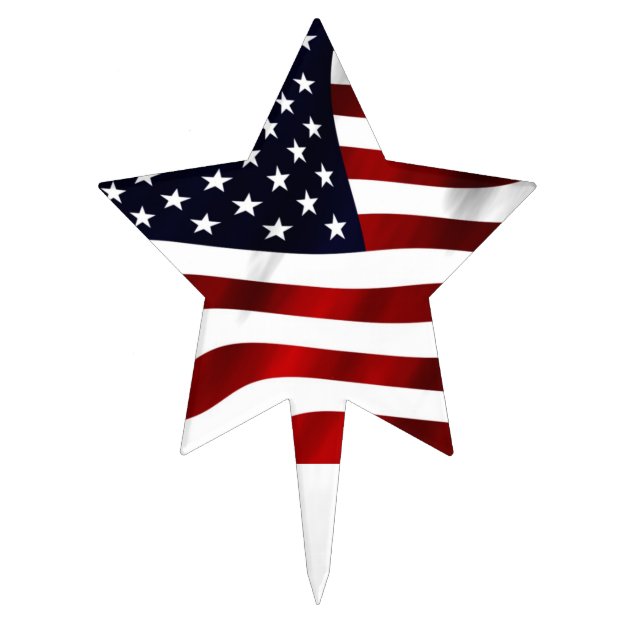 12pcs Paper Cake Decoration, Modern American Flag & Star Design Cake Topper  For Party | SHEIN USA