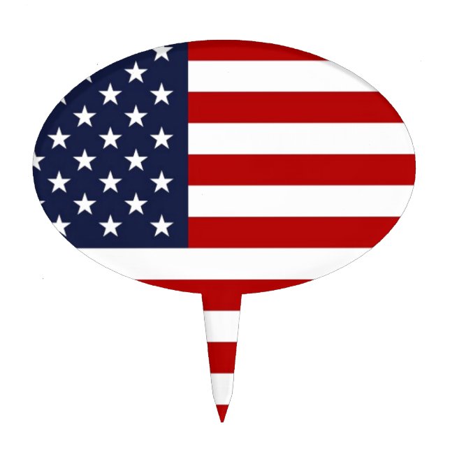 American Flag Cake Topper (Front)
