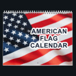 American Flag Calendar 2024<br><div class="desc">A wall calendar with American flag photos. Give a gift of America for Christmas! This calendar is set for year 2024 but you can change the year and months as you like. It has U.S. holidays. You can also change the holidays to countries listed in the drop down menu. Great...</div>