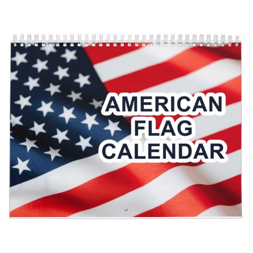 American Flag Calendar 2024