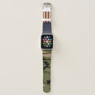 American Flag Camo Apple Watch Band