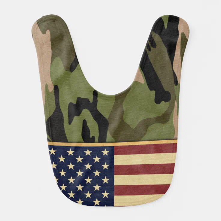 American Flag Camo Bib Zazzle