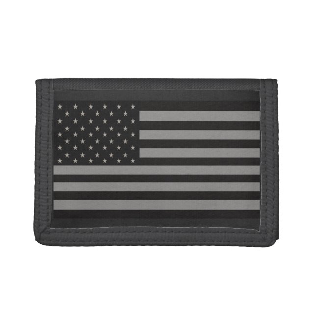 American Flag Camo Tri-fold Wallet (Front)