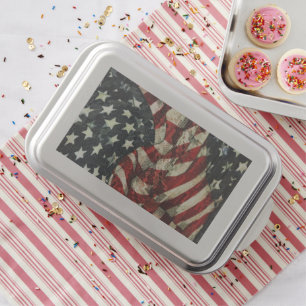 American Flag-Camouflage by Shirley Taylor Cake Pan