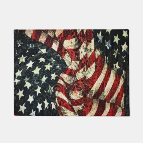 American Flag_Camouflage by Shirley Taylor Doormat