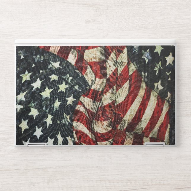 American Flag-Camouflage by Shirley Taylor HP Laptop Skin (Front)