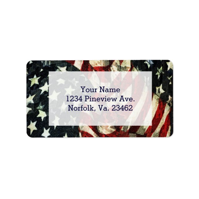 American Flag-Camouflage by Shirley Taylor Label (Front)