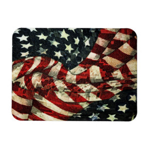 American Flag-Camouflage by Shirley Taylor Magnet