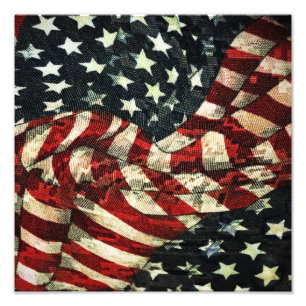 American Flag-Camouflage by Shirley Taylor Photo Print
