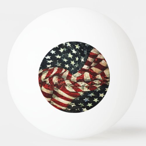 American Flag_Camouflage by Shirley Taylor Ping_Pong Ball