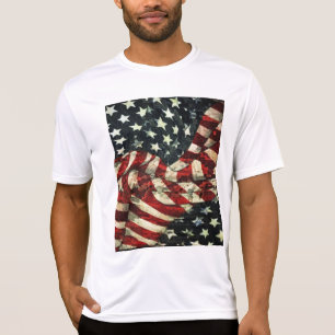 American Flag-Camouflage by Shirley Taylor T-Shirt
