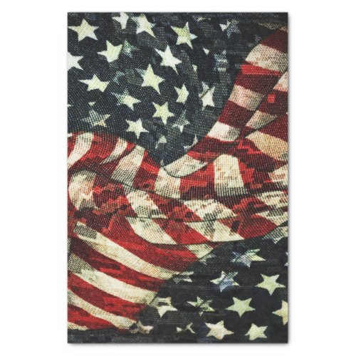 American Flag_Camouflage by Shirley Taylor Tissue Paper