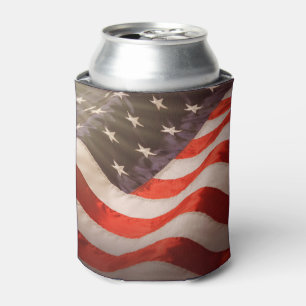 American Flag Can Cooler