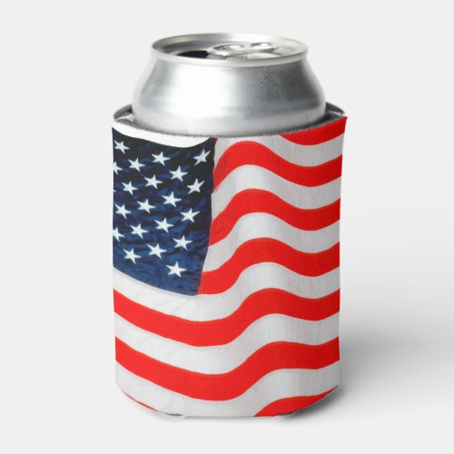 American Flag Can Cooler