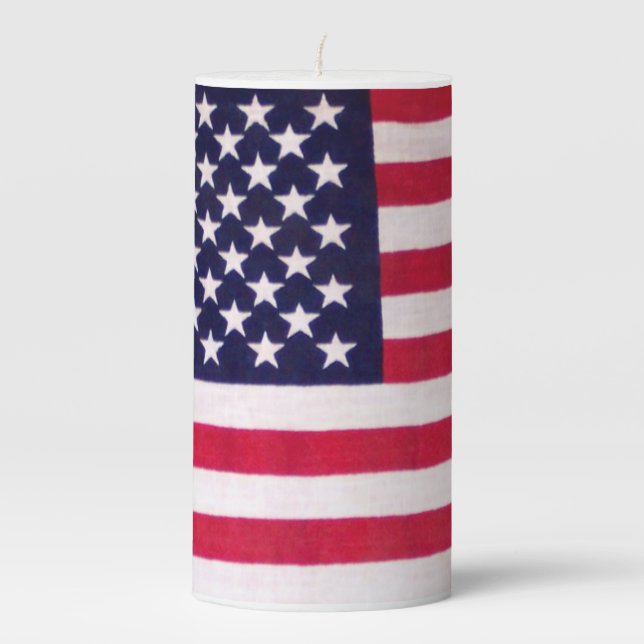 American flag candle (Front)