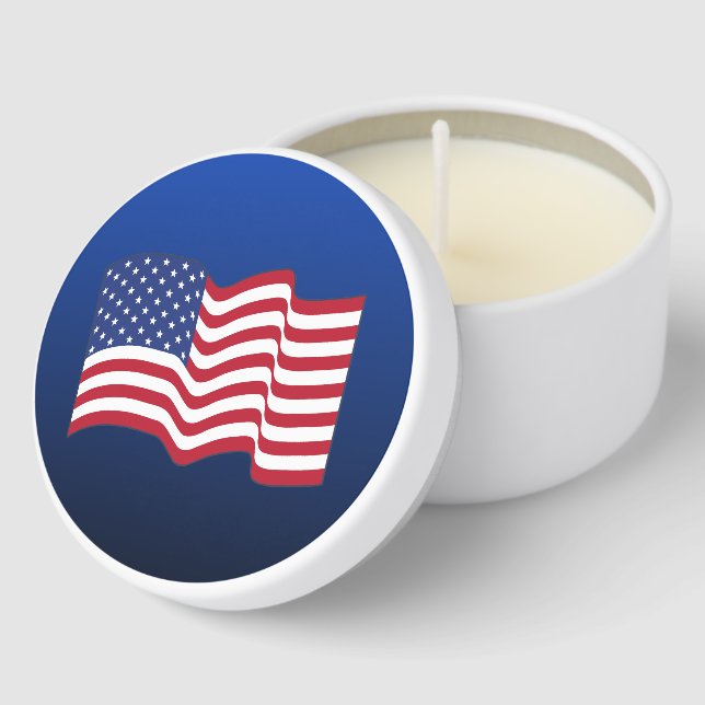 American Flag Candles Mini Candle Favors (Corner)