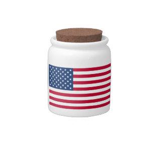 American Flag Candy Jar
