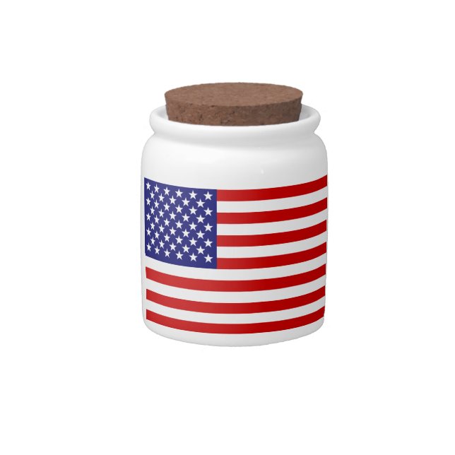 American flag candy jar (Front)