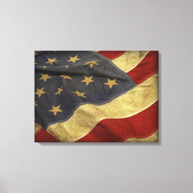 American Flag Canvas Print (Front)