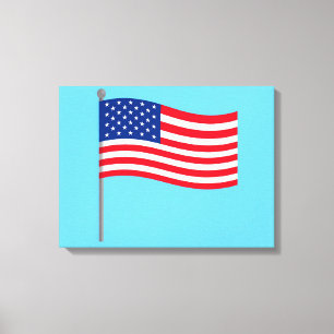 american flag canvas print