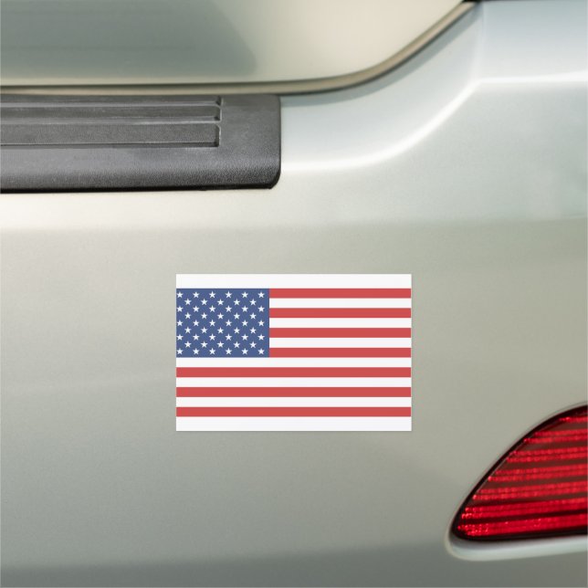 American flag car magnet (In Situ)