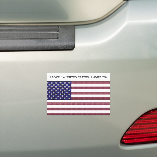 American Flag Car Magnet (In Situ)
