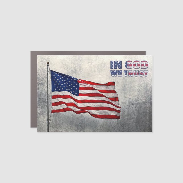 American Flag Car Magnet (Front)