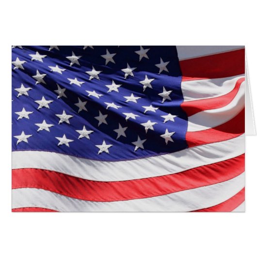 American Flag Card (Front Horizontal)