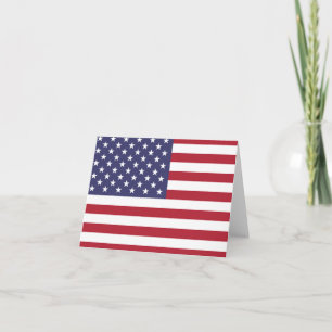 American flag card