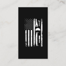 American Flag Carpenter Tools Woodworker Craftsman Business Card at Zazzle