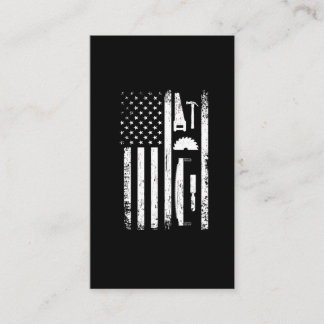 American Flag Carpenter Tools Woodworker Craftsman Business Card