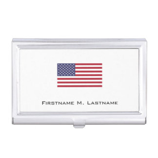 American Flag Case For Business Cards