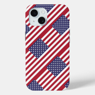 American Flag iPhone 15 Case