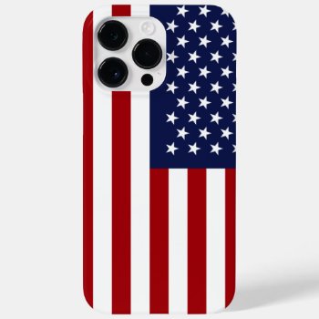 American Flag Case-mate Iphone 14 Pro Max Case by electrosky at Zazzle
