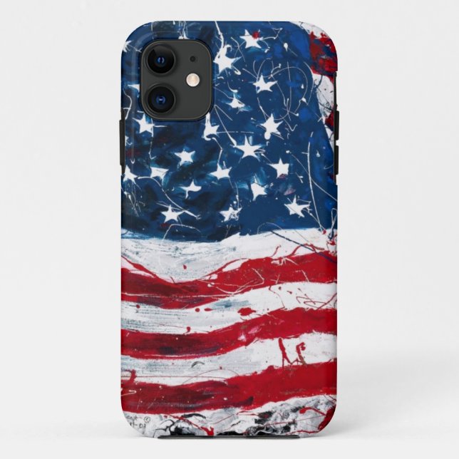 American Flag Case-Mate iPhone Case (Back)