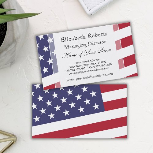 American Flag _ Celebrate the USA Business Card