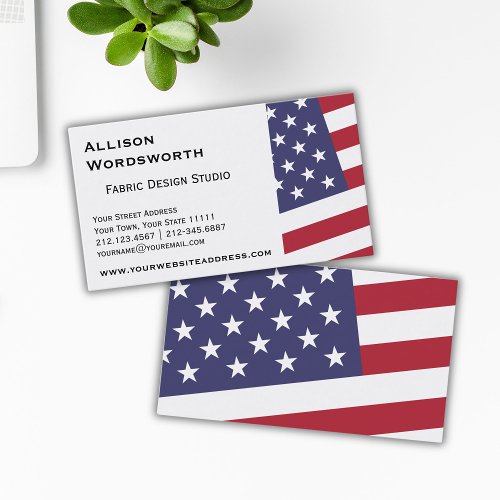American Flag _ Celebrate the USA Business Card