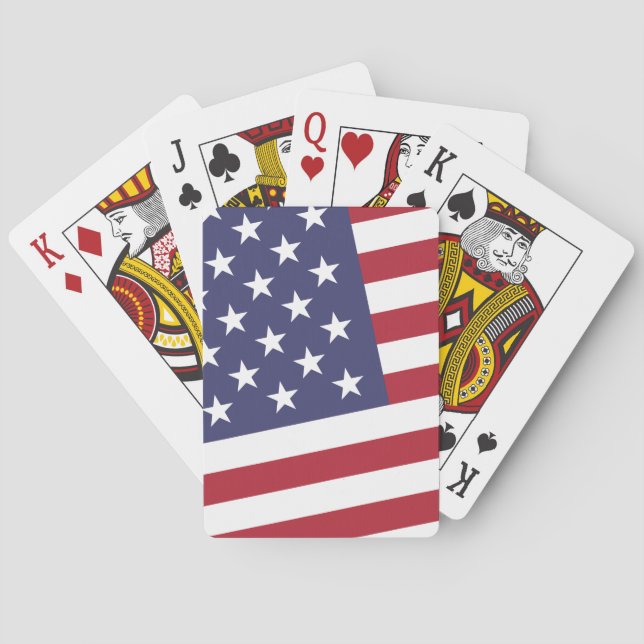 American Flag - Celebrate the USA - July 4 Classic Poker Cards (Back)