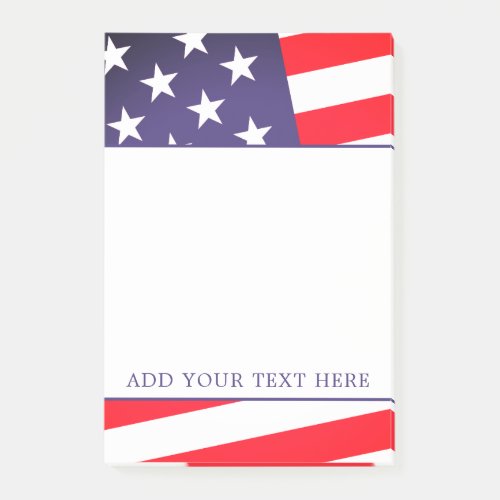 American Flag _ Celebrate the USA _ July 4 Custom Post_it Notes