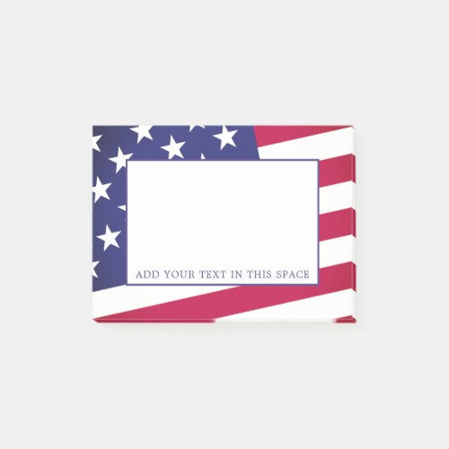 American Flag _ Celebrate the USA _ July 4 Custom Post_it Notes