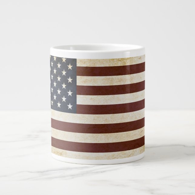 AMERICAN FLAG CERAMIC MUG (Front)