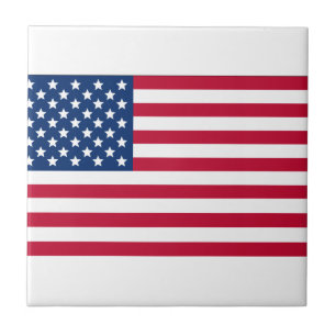 American Flag Ceramic Tile
