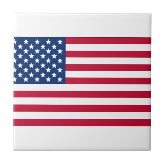 American Flag Ceramic Tile | Zazzle.com